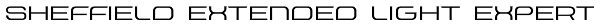 Sheffield Extended Light Expert Font