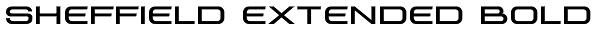 Sheffield Extended Bold Font