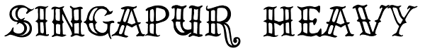 Singapur Heavy Font
