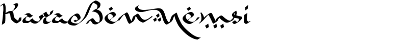 KaraBenNemsi Font