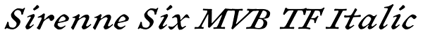 Sirenne Six MVB TF Italic Font