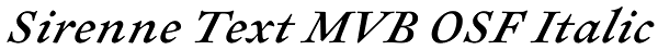 Sirenne Text MVB OSF Italic Font