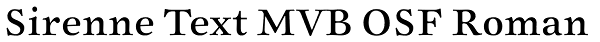 Sirenne Text MVB OSF Roman Font