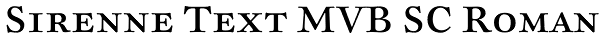 Sirenne Text MVB SC Roman Font