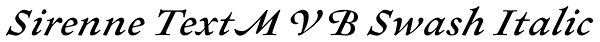 Sirenne Text MVB Swash Italic Font