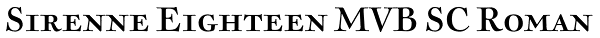 Sirenne Eighteen MVB SC Roman Font