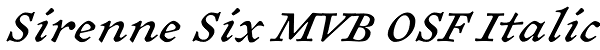 Sirenne Six MVB OSF Italic Font