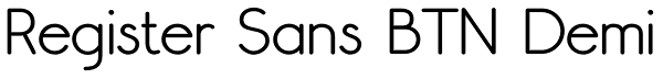 Register Sans BTN Demi Font
