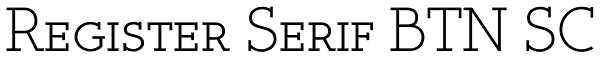 Register Serif BTN SC Font