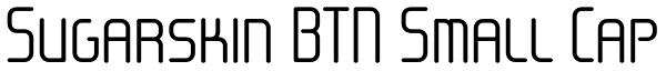 Sugarskin BTN Small Cap Font