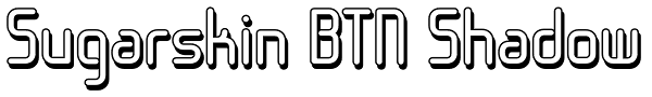 Sugarskin BTN Shadow Font