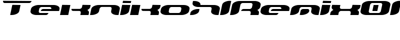 TeknikohlRemix01 Font