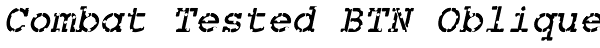 Combat Tested BTN Oblique Font