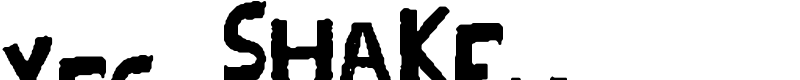 YES_shaken Font
