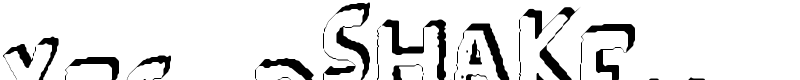 YES_3Dshaken Font