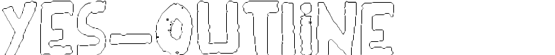 YES_outline Font