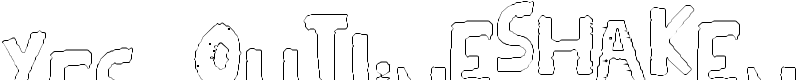 YES_outlineshaken Font