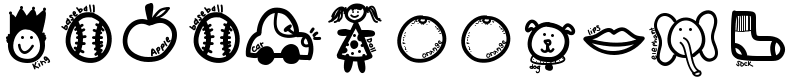 KBABCDoodles Font