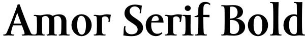 Amor Serif Bold Font