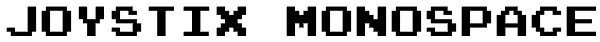 Joystix Monospace Font