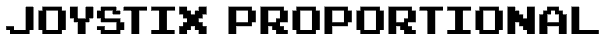 Joystix Proportional Font