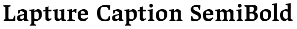 Lapture Caption SemiBold Font