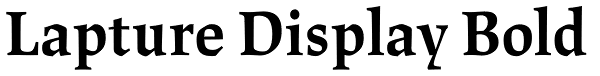 Lapture Display Bold Font