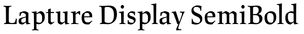 Lapture Display SemiBold Font