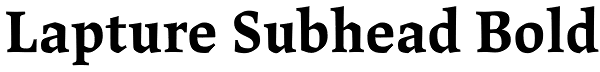 Lapture Subhead Bold Font