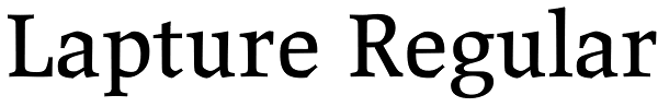 Lapture Regular Font