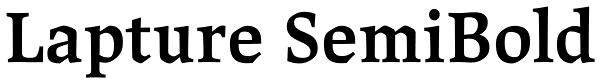 Lapture SemiBold Font