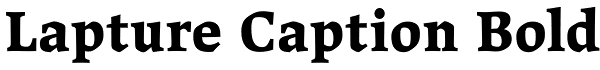 Lapture Caption Bold Font