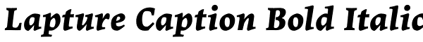Lapture Caption Bold Italic Font