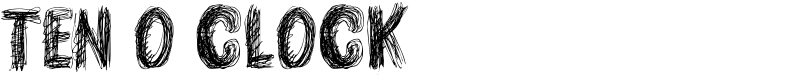 TEN O CLOCK Font