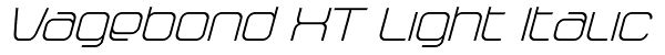 Vagebond XT Light Italic Font