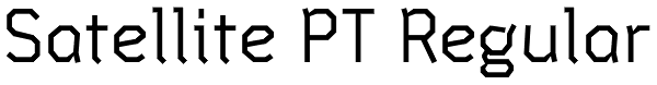 Satellite PT Regular Font