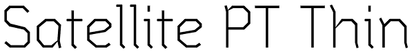 Satellite PT Thin Font