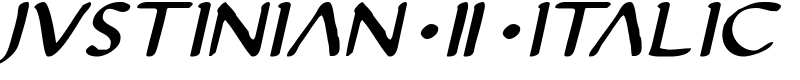 Justinian 2 Italic Font