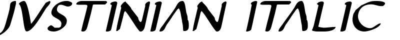 Justinian Italic Font