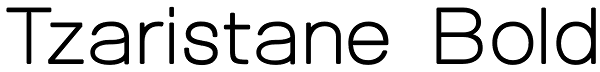 Tzaristane Bold Font