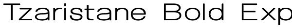 Tzaristane Bold Exp Font