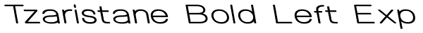 Tzaristane Bold Left Exp Font