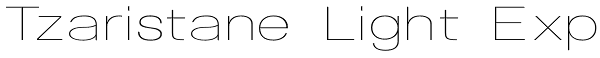 Tzaristane Light Exp Font