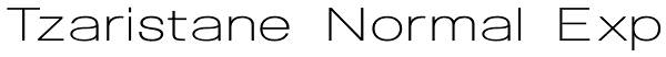 Tzaristane Normal Exp Font
