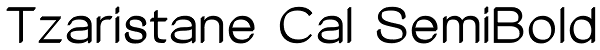 Tzaristane Cal SemiBold Font