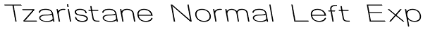 Tzaristane Normal Left Exp Font
