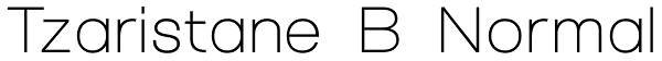 Tzaristane B Normal Font