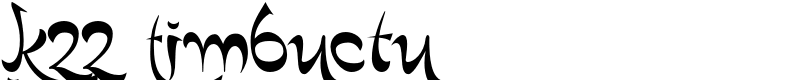 K22 Timbuctu Font