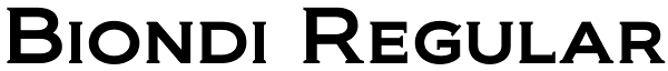 Biondi Regular Font