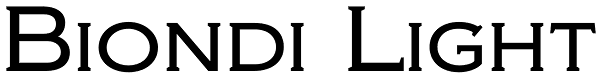 Biondi Light Font